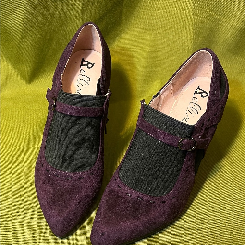 Bellini Violet Heel Booties